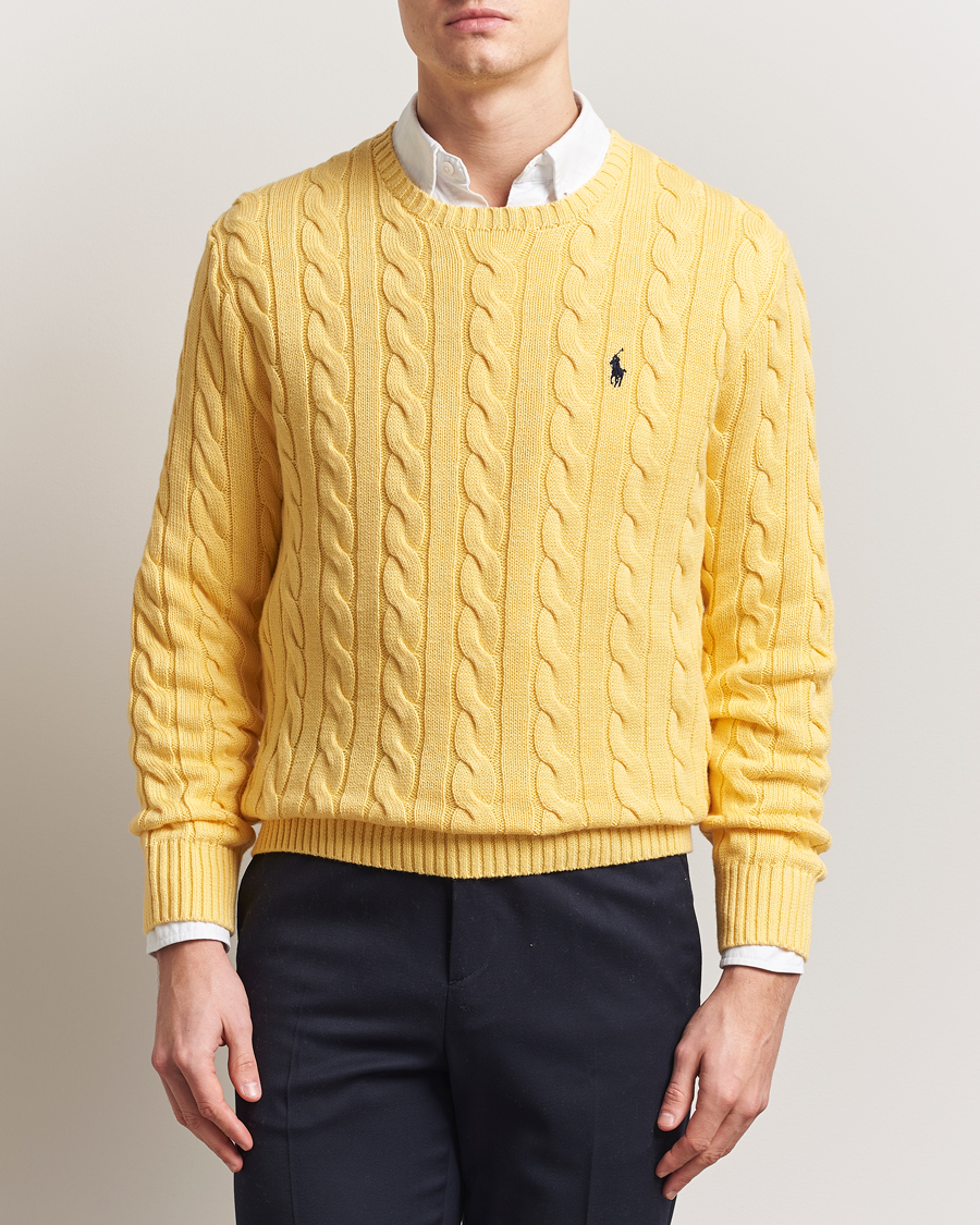 Polo Ralph Lauren Cotton Cable Pullover Fall Yellow