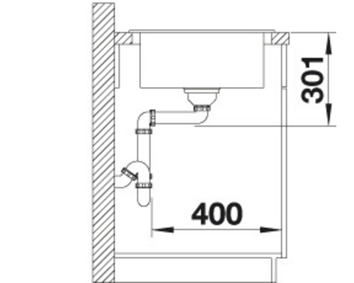 Blanco ELON XL 6 S spoelbak 780 x 500 mm steengrijs 524835