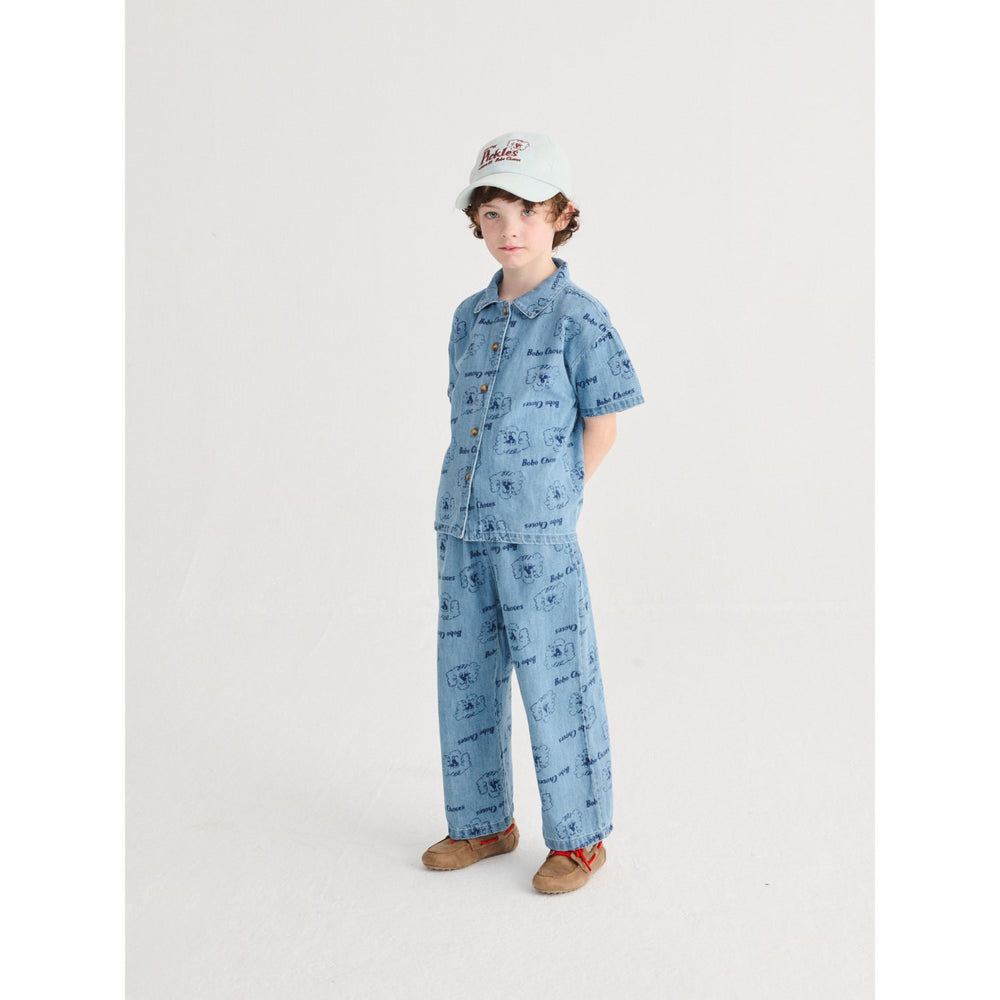 Køb Bobo Choses Prussian Blue Pickles The Dog All Over Light Denim Bukser
