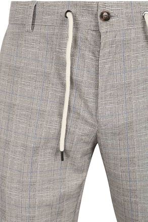Suitable Dace Jersey Pantalon Ruit Lichtbruin SPE24104DA40ST-870 kopen