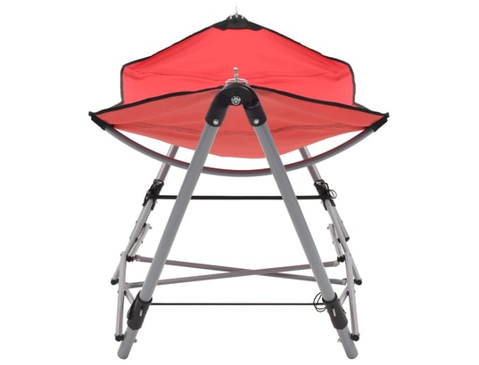 VIDAXL - Hamac avec support pliable rouge