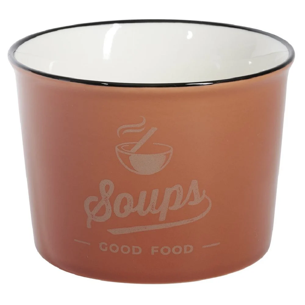 Bol à soupe inscription Soups Good Food 500ml