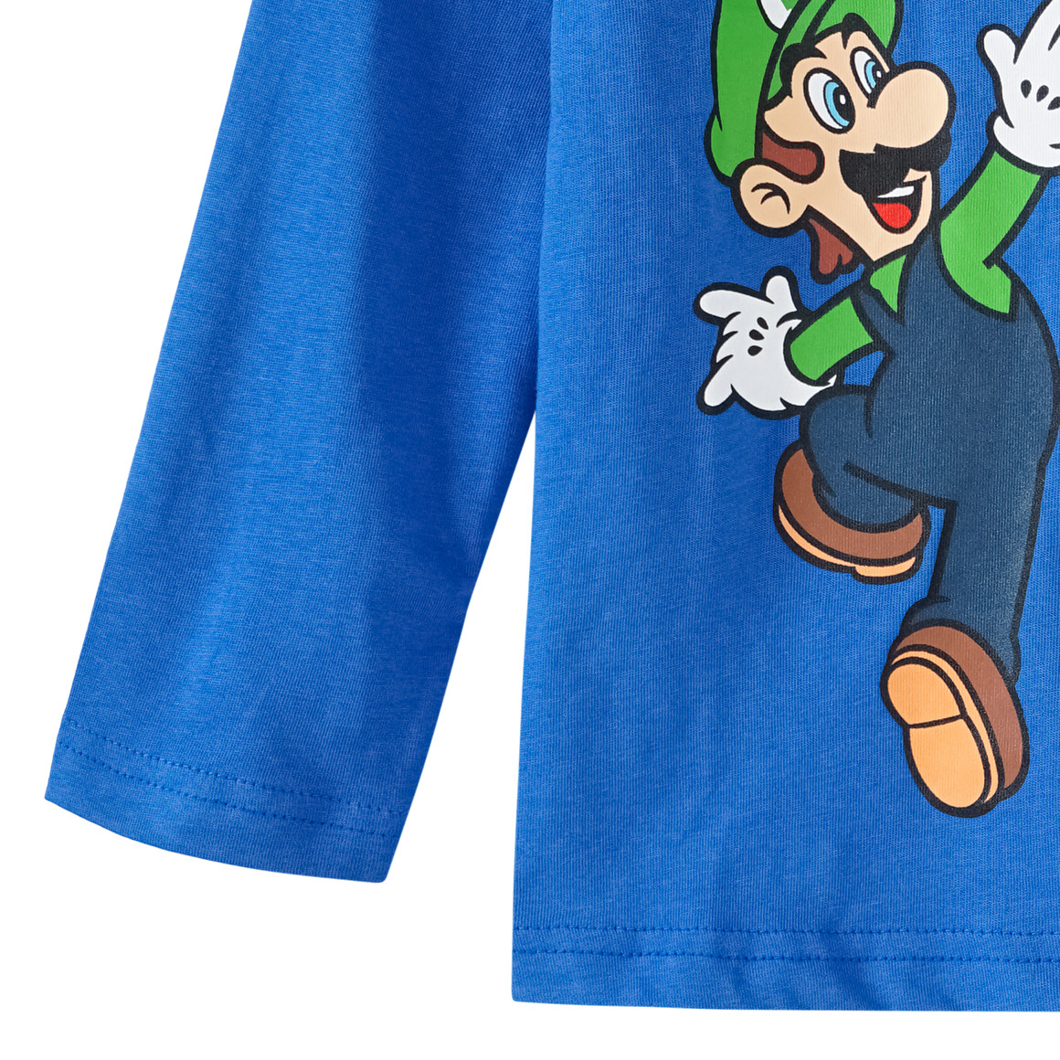 Topolino Super Mario Langarmshirt mit Print dunkelblau