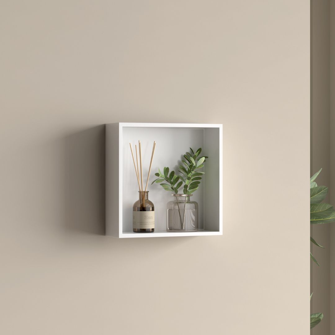Best Design Logy White opbouwnis 30x30x8cm mat wit