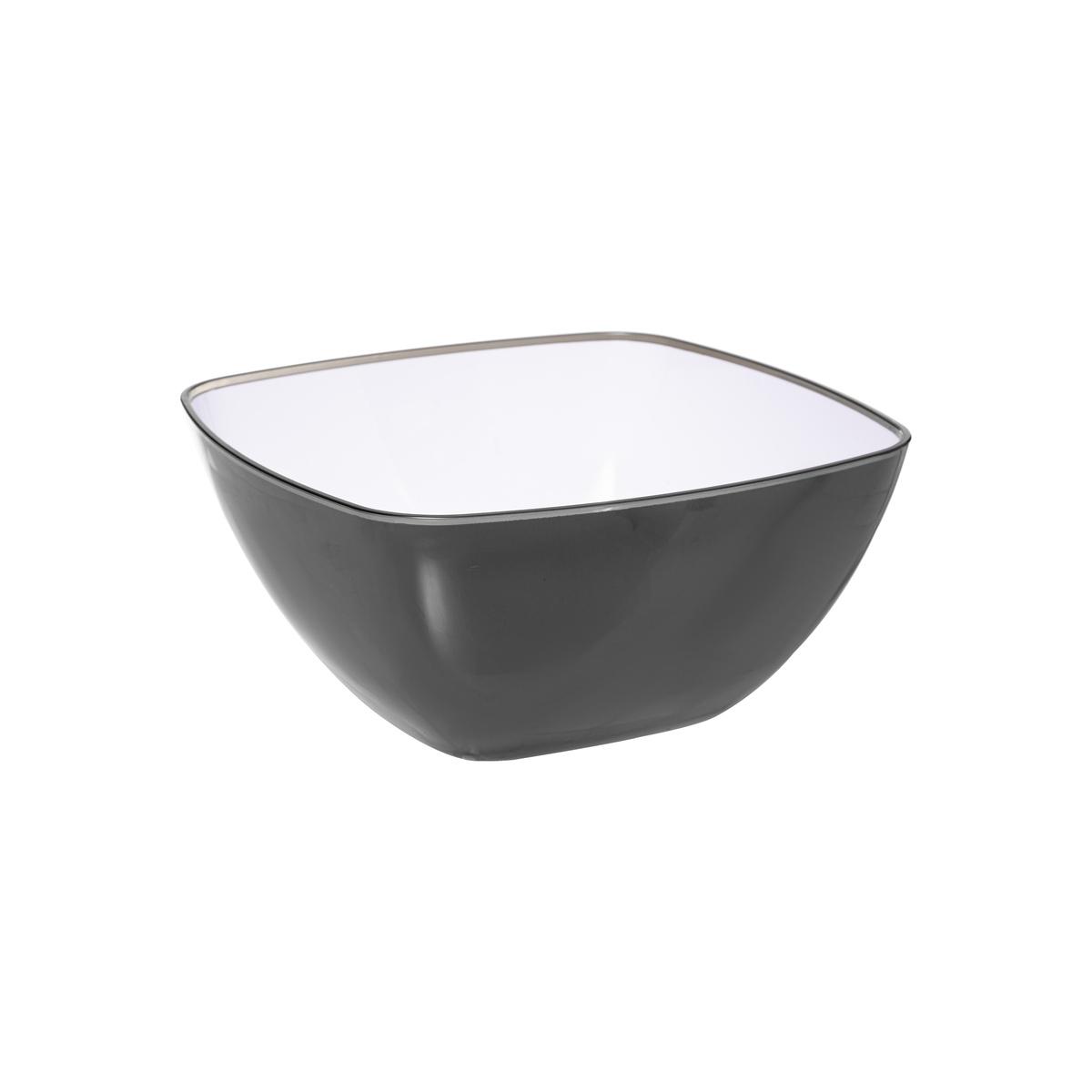 SALADIER SQUARE CHARBON 14CM