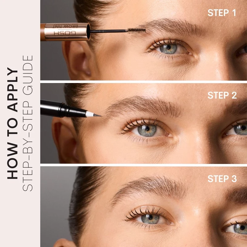 GOSH Brow Tint Semi-Permanent 2,9 gr. - 002 Dark Brown