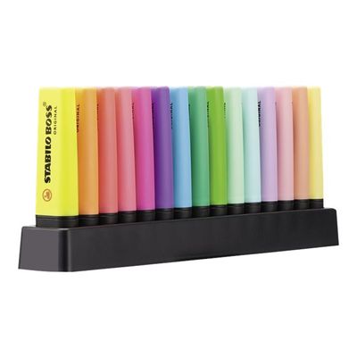 STABILO BOSS ORIGINAL - Pack de 15 surligneurs - couleurs assorties