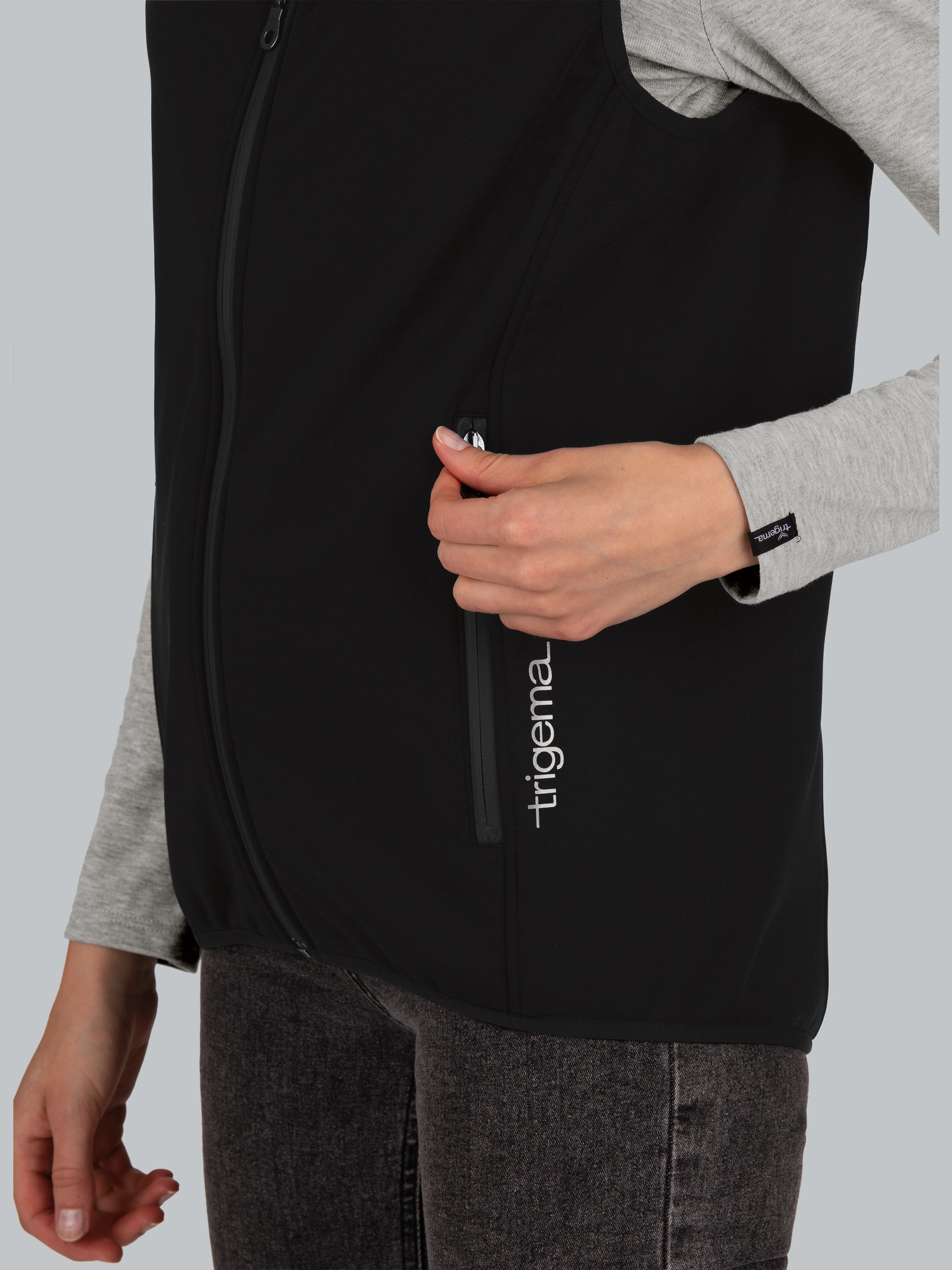 Softshellweste Schwarz