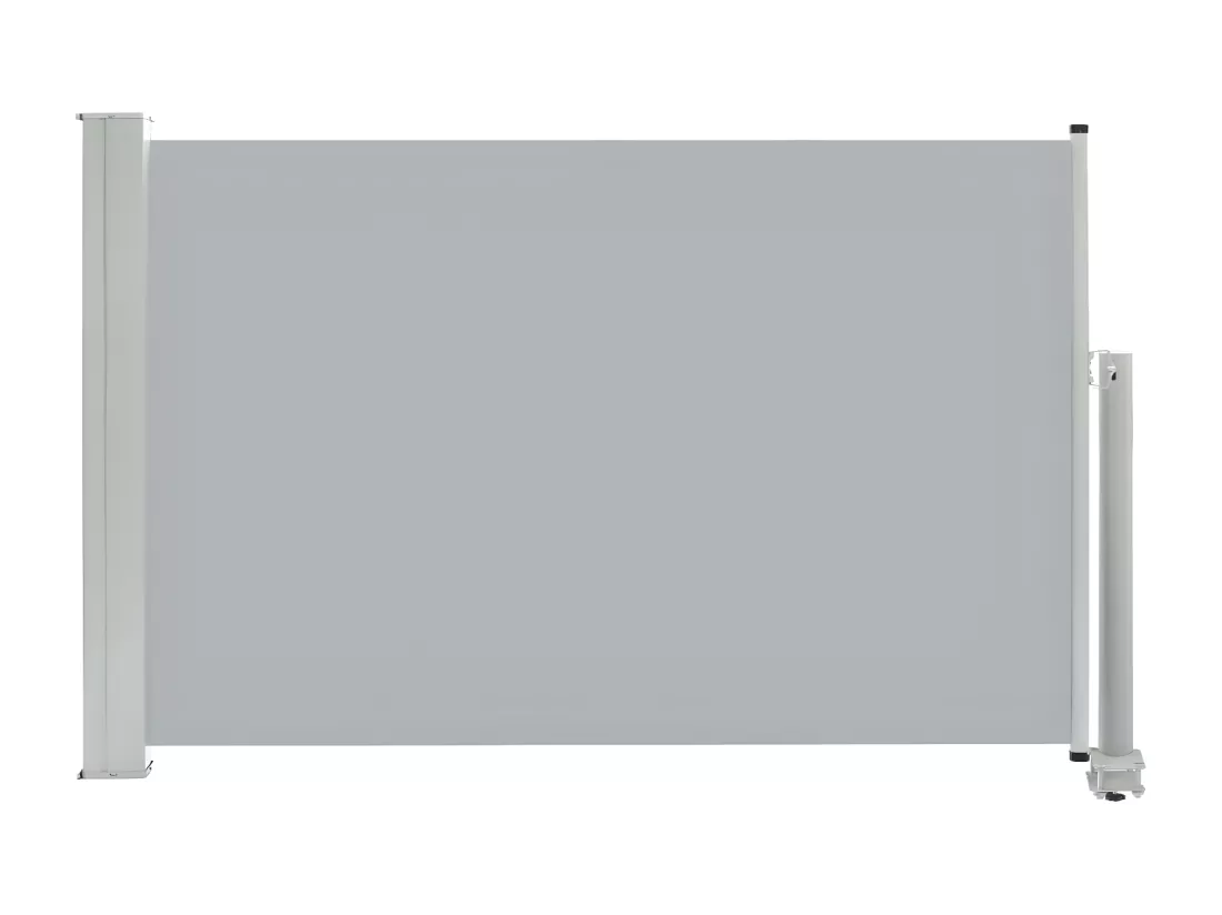 Auvent latéral rétractable de patio 60x300 cm Gris