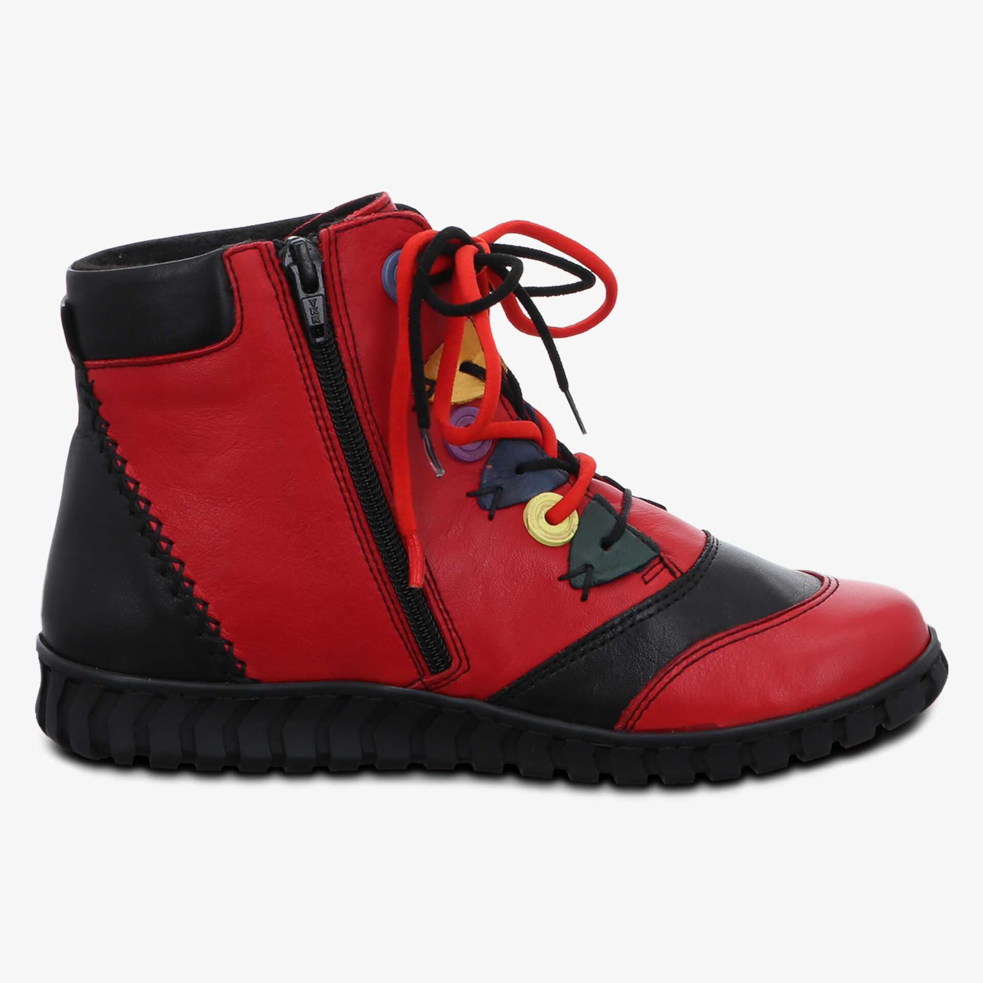 Gemini Damen Schnürstiefeletten rot