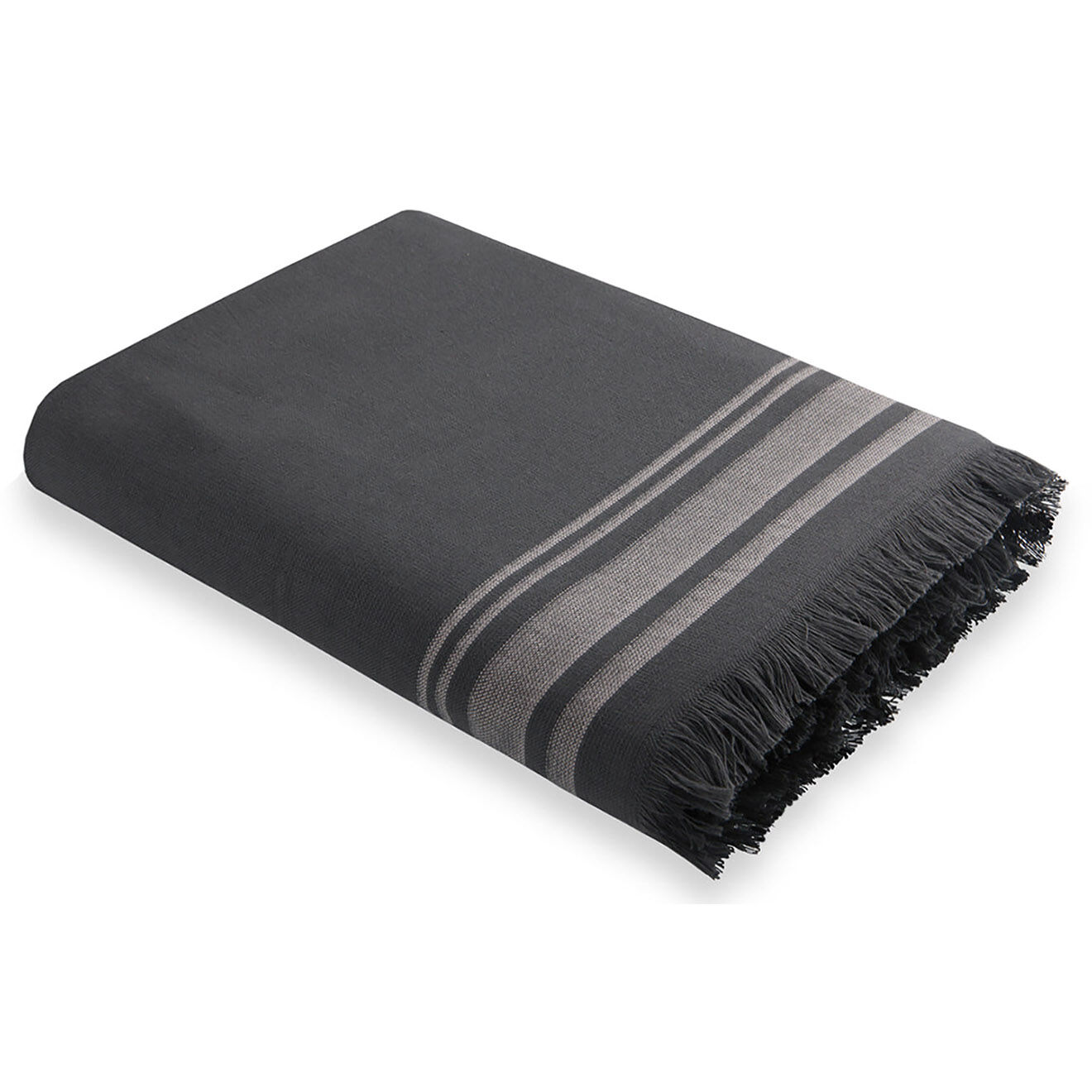Febronie Fouta éponge Faro gris - 100x180 cm