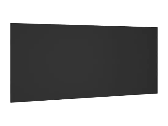 Tête de lit Noir 200x1,5x80 cm Bois d'ingénierie