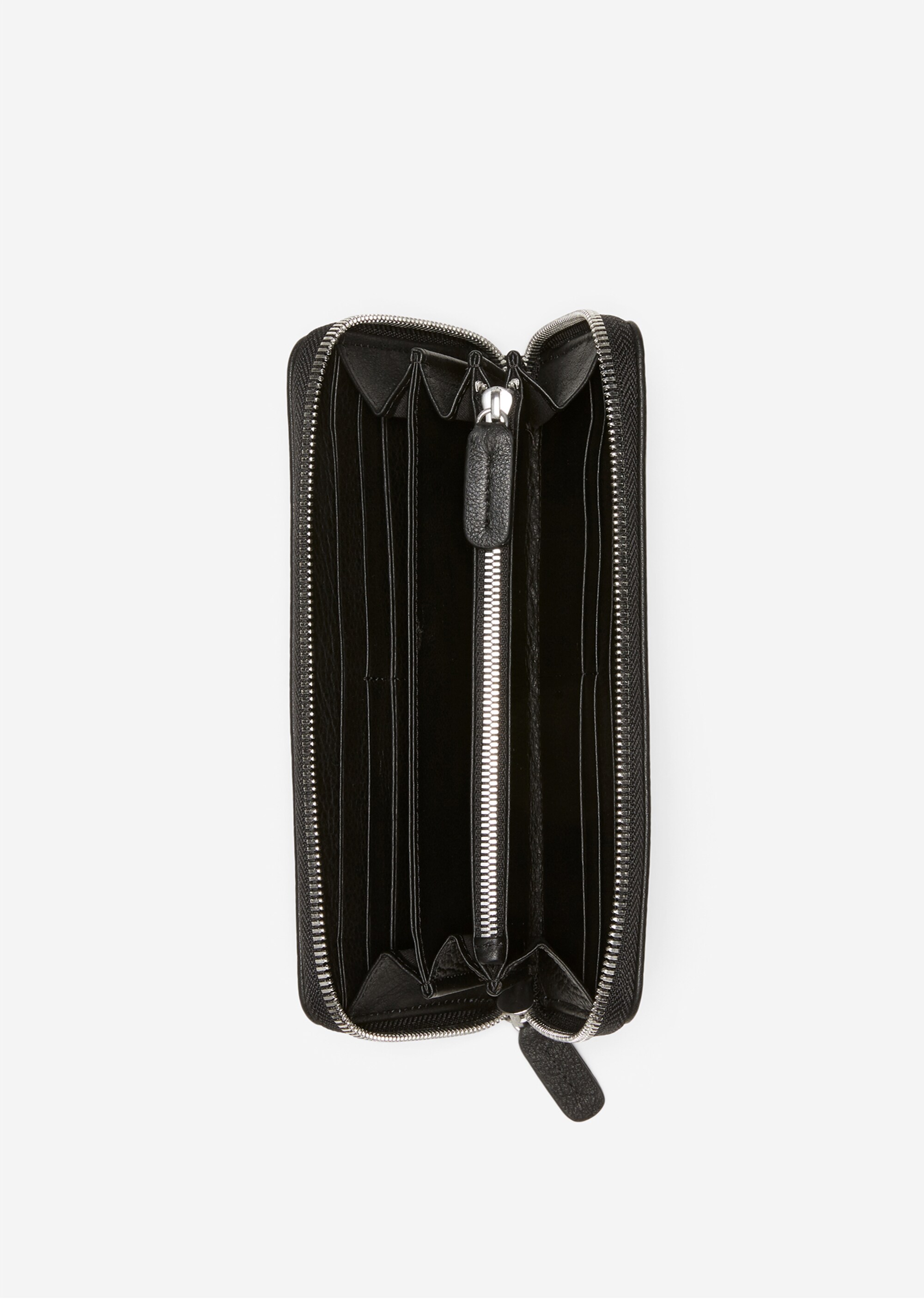 Zipper-Geldbörse aus hochwertiger Leder-Qualität