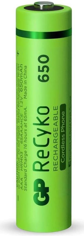GP - NiMH ReCyko - Oplaadbare AAA Batterijen - 650mAh - 2 Stuks