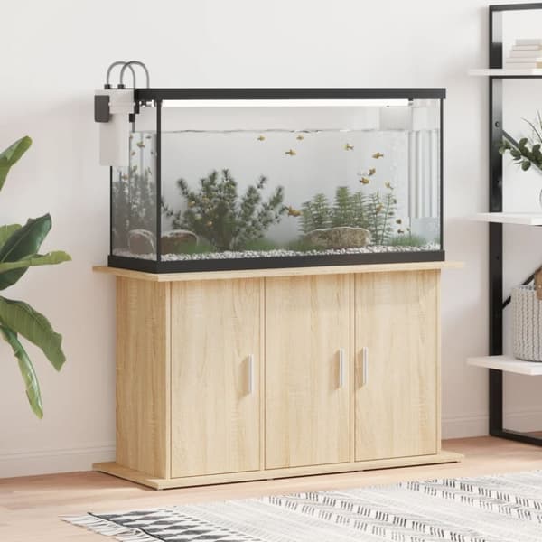 vidaXL Akvariumstativ sonoma eik 101x41x58 cm konstruert tre