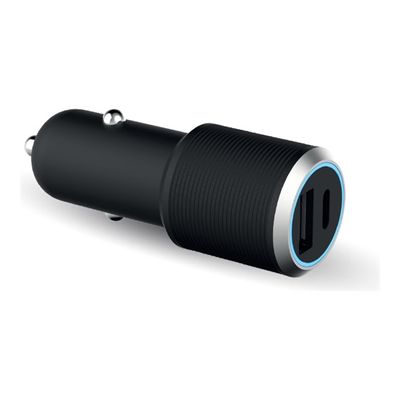 Force Power Lite - Double Chargeur voiture - 37W (12+25W) - Power Delivery - Noir - Garanti à vie