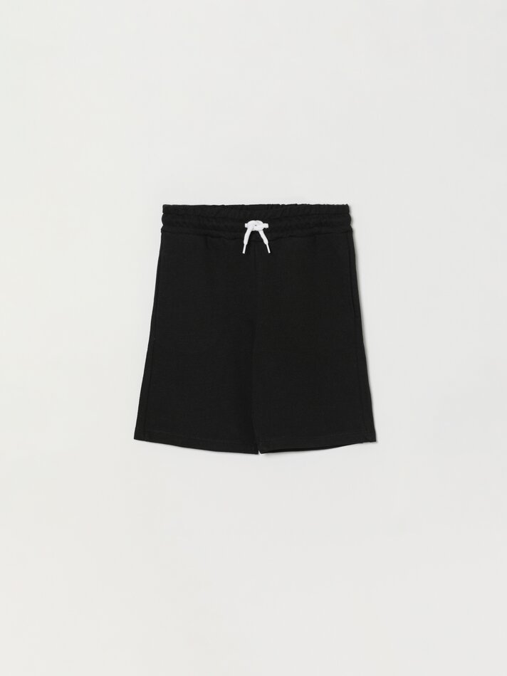 Conjunto de 2 Bermudas Básicas de Pelúcia - Pretas