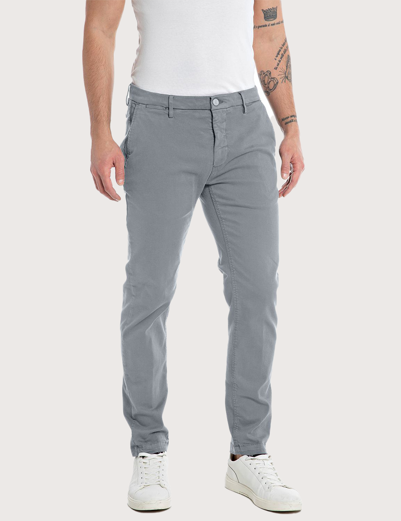 REPLAY CHINO HOMME SLIM ZEUMAR ARGILE