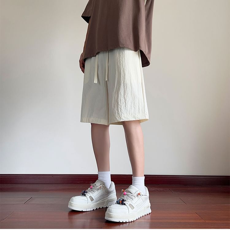 Breeson - Hoge taille effen wijde joggingbroek