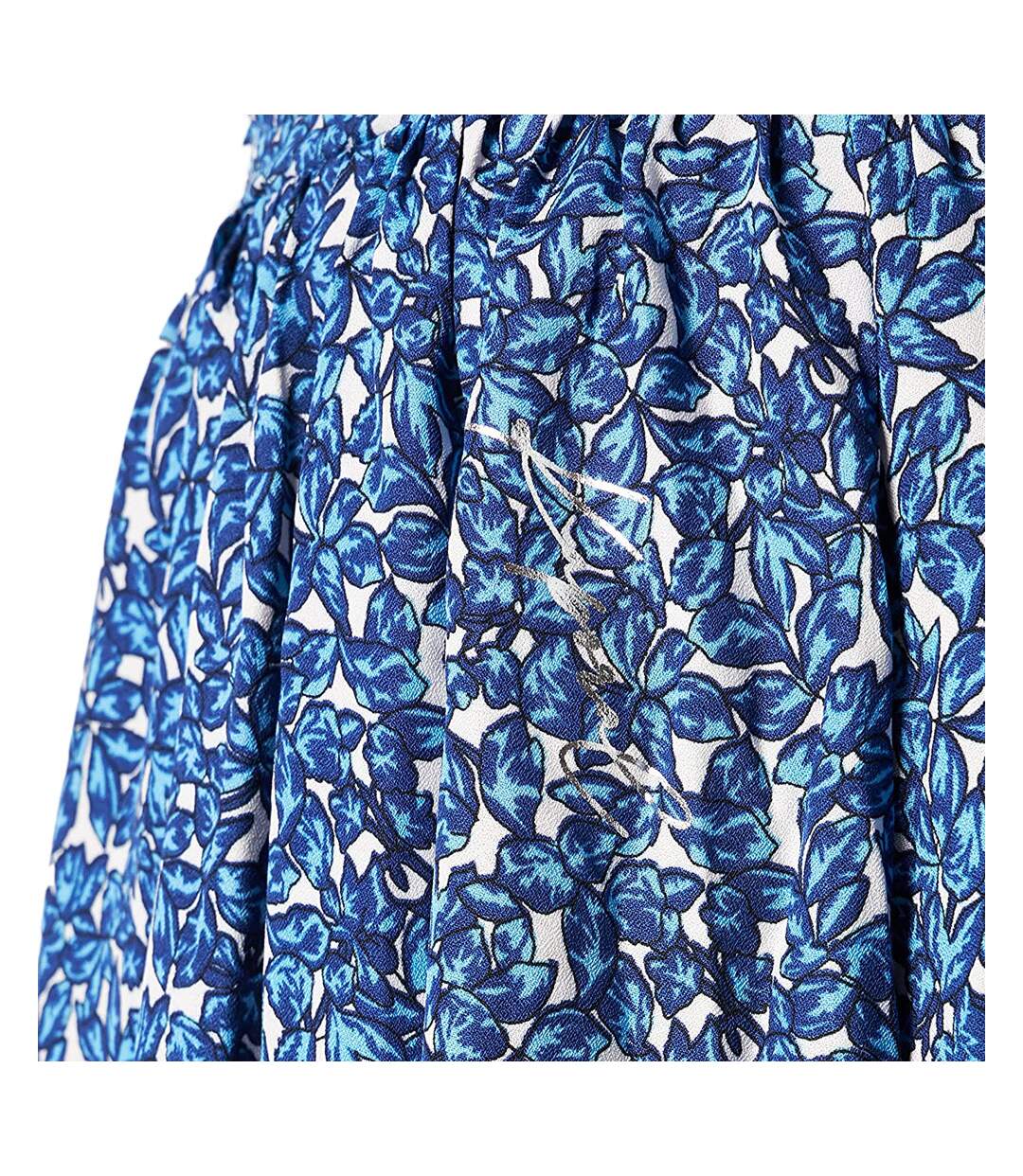 Jupe mi-longue Bleu à fleurs Femme Kaporal Bizou