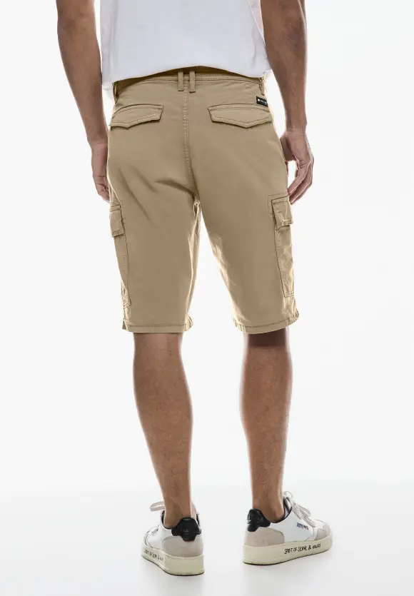 Twill Cargo Shorts - pure sand