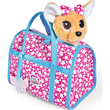 Chi Chi Love Star chihuahua plyshund med taske 20 cm
