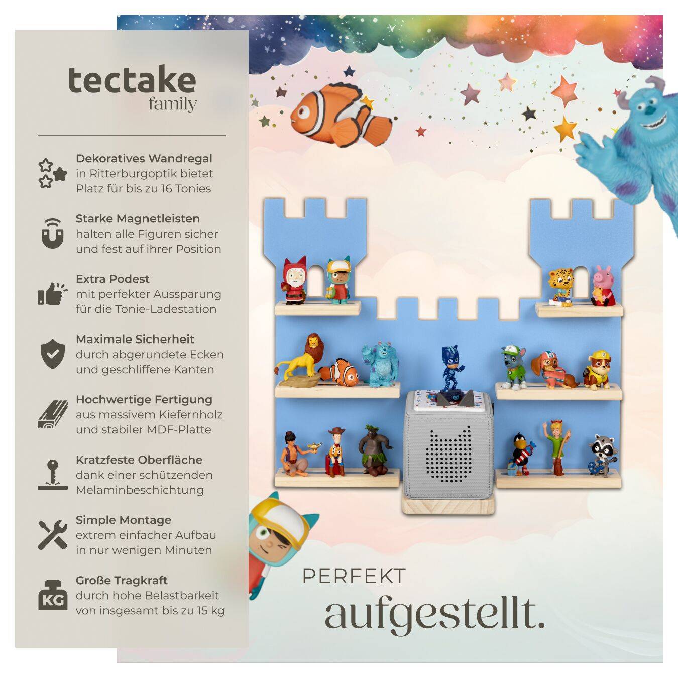 Wandregal MyLittleStory Fortress