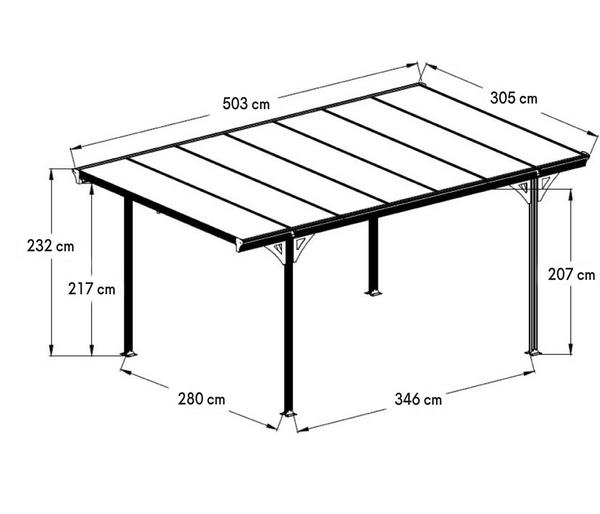 Westmann Aluminium-Carport Helsinki, ca.