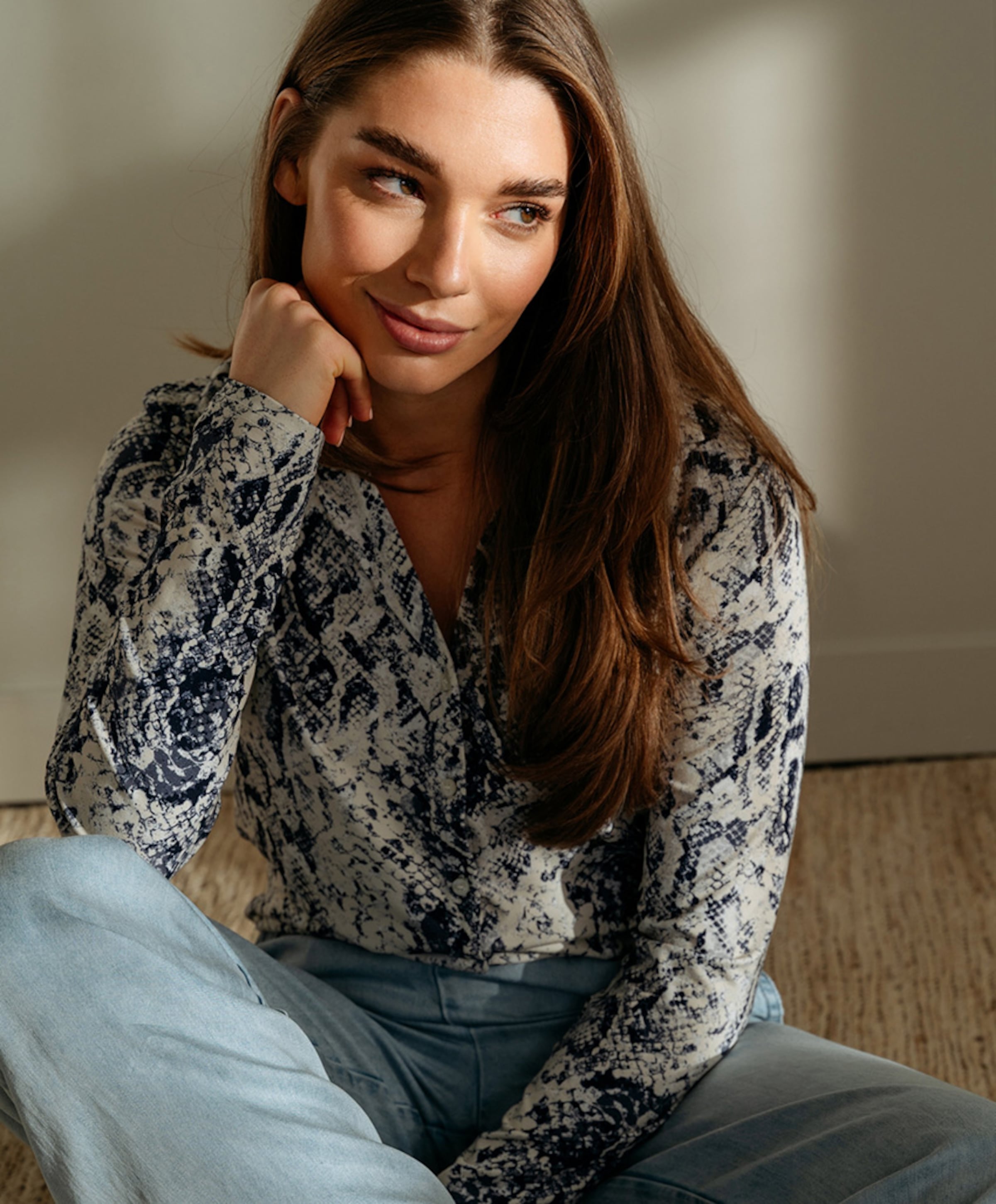 &Co Woman Dames blouse blauw