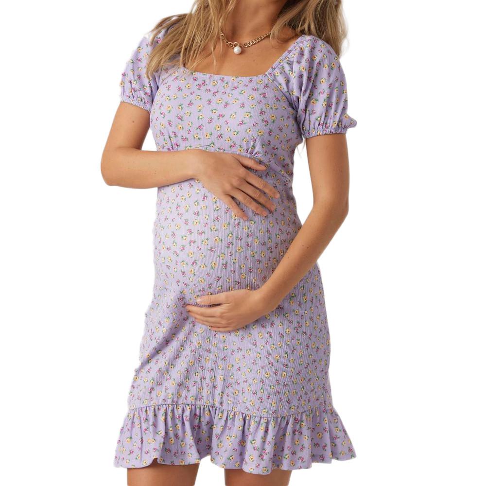 Mamalicious Robe de Grossesse Lila Femme Mamalicious Bloom