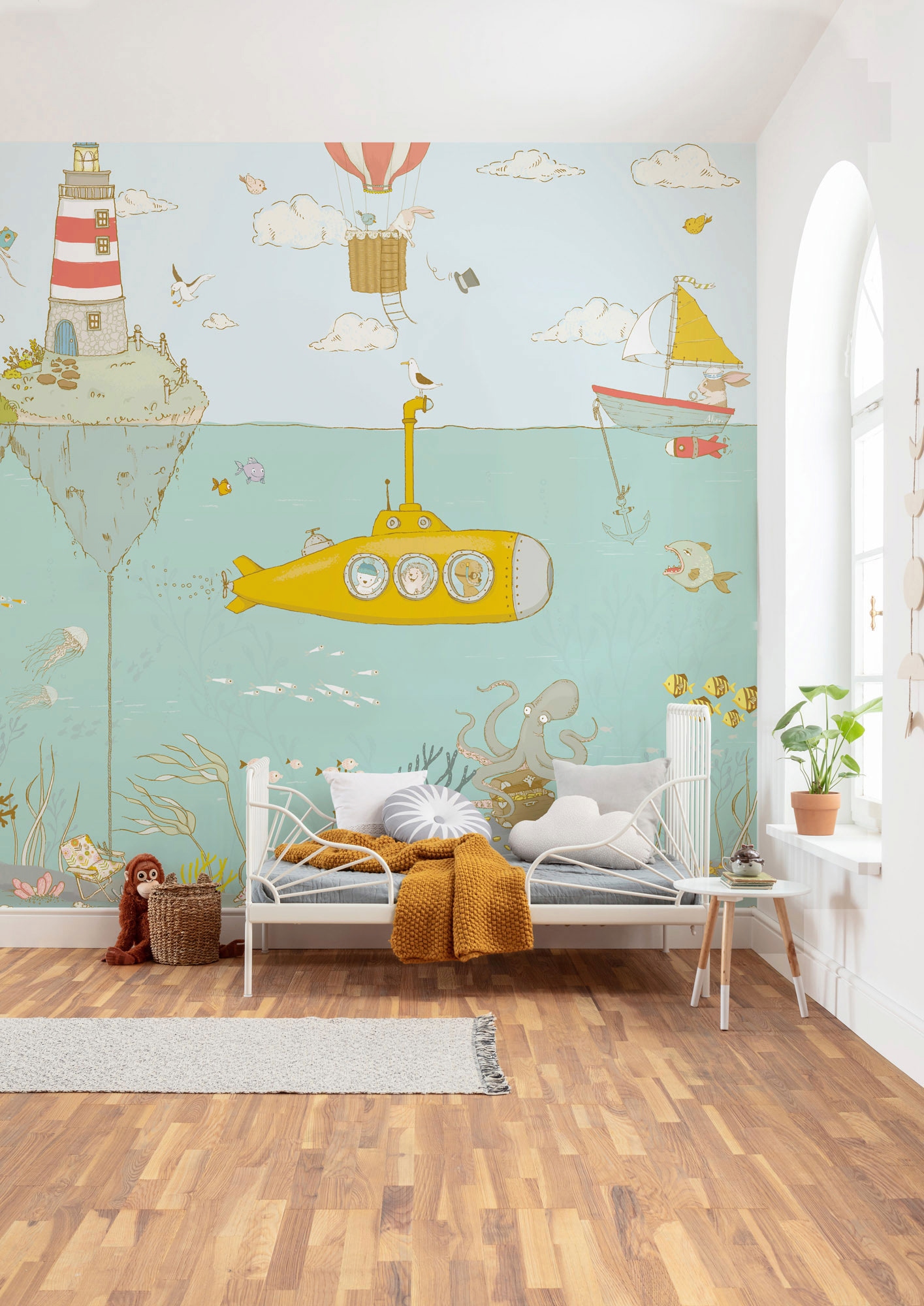 Komar Vliestapete »Digitaldruck Vlies -  Sealife - Grösse 300 x 280 cm« bedruckt glatt Kinderzimmer