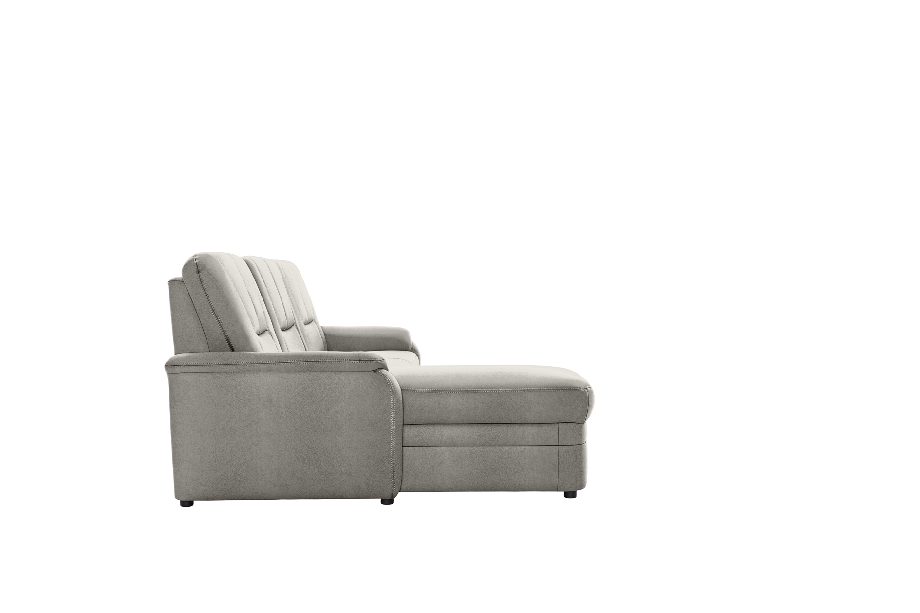 polsterpower Ecksofa - Saddle alu - Basismodell - Recamiere links