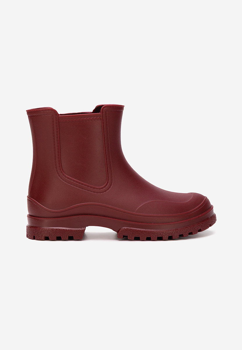 Bottines en caoutchouc bordeaux Zariella