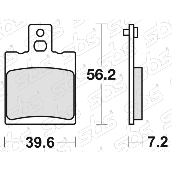 SBS - Plaquettes de frein 824 HF