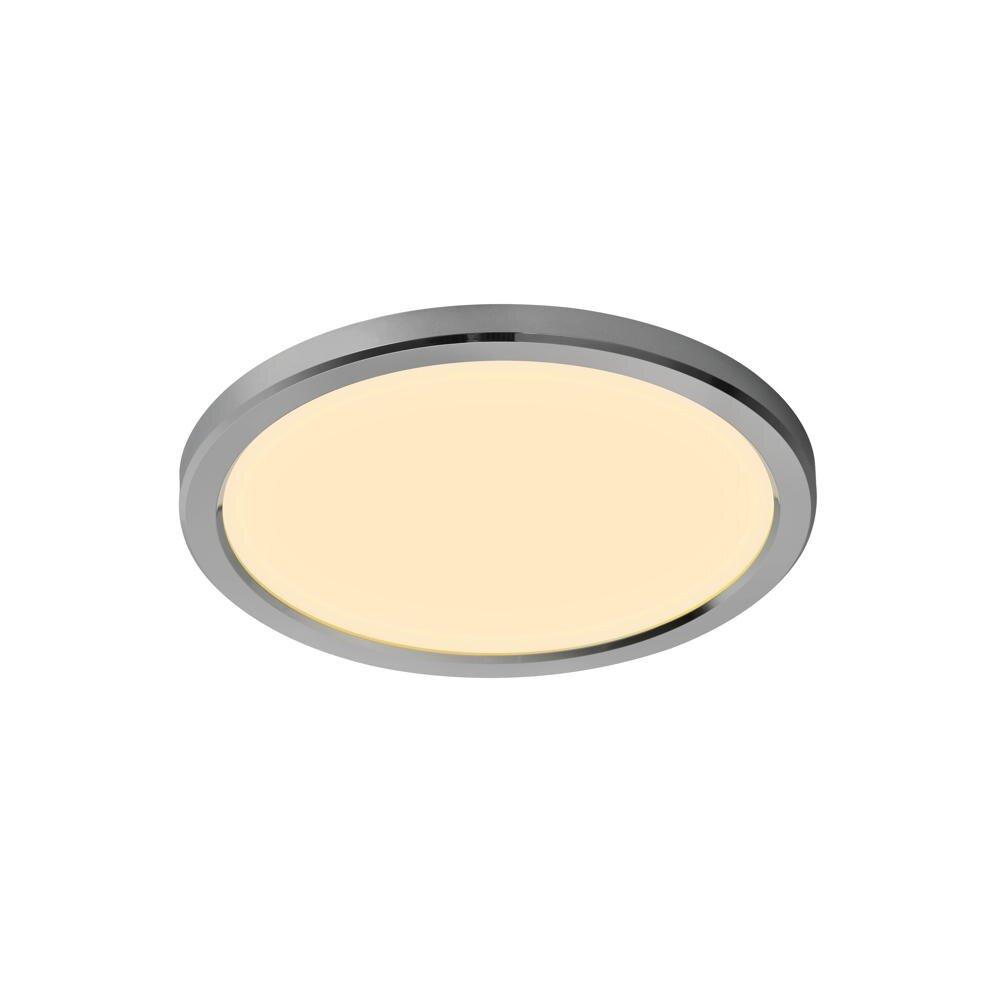 Oja LED plafondlamp in chroom, 14,5W, 1600lm, IP54, rond