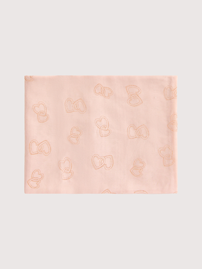 Foulard motif coeurs brillants