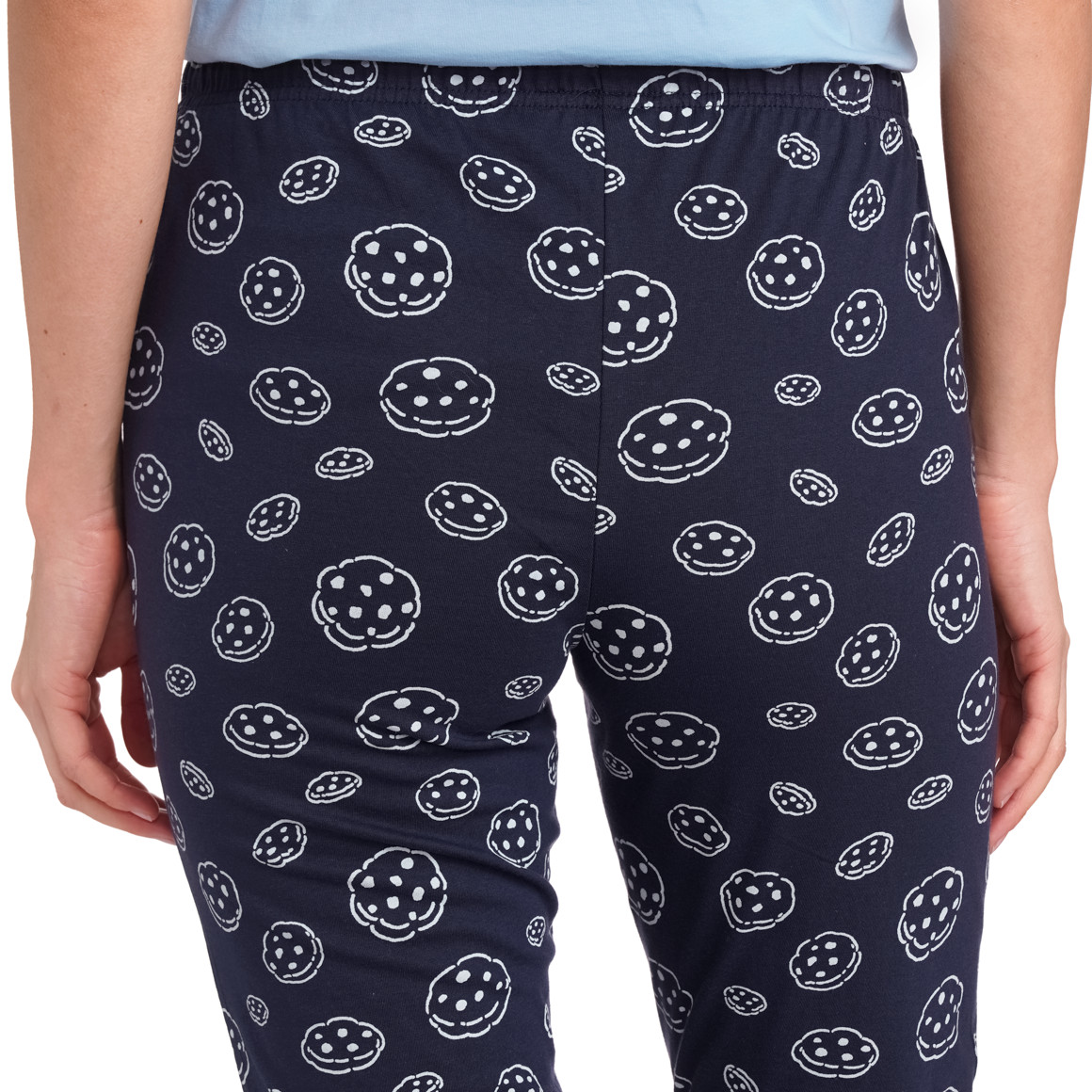 Gina Benotti Sesamstraße Shorty mit Krümelmonster-Print dunkelblau / hellblau