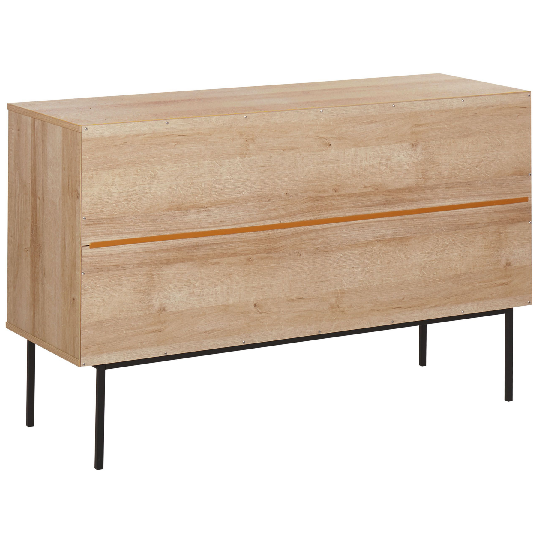 Beliani - PASCO  - Sideboard 3 deuren - Lichte houtkleur - Vezelplaat
