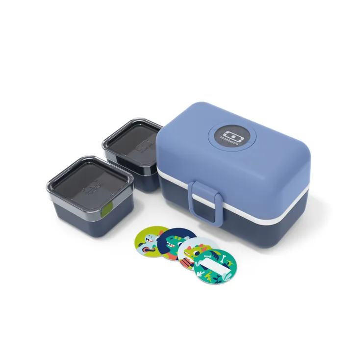 Monbento Bento enfant modulable 3 compartiments MB Tresor | Bleu pâle