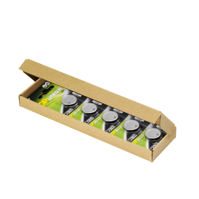 GP - Lithium Cell Battery CR2025, E-BOX, 10-pack