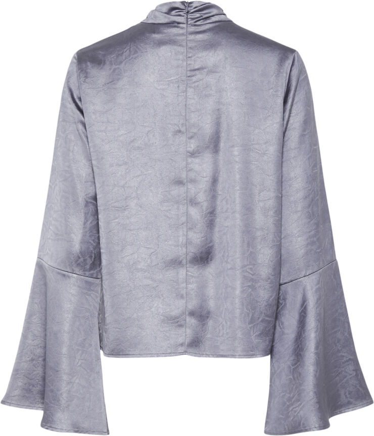 YAS YASJIVA LS HIGH NECK TOP S. Silver bullet