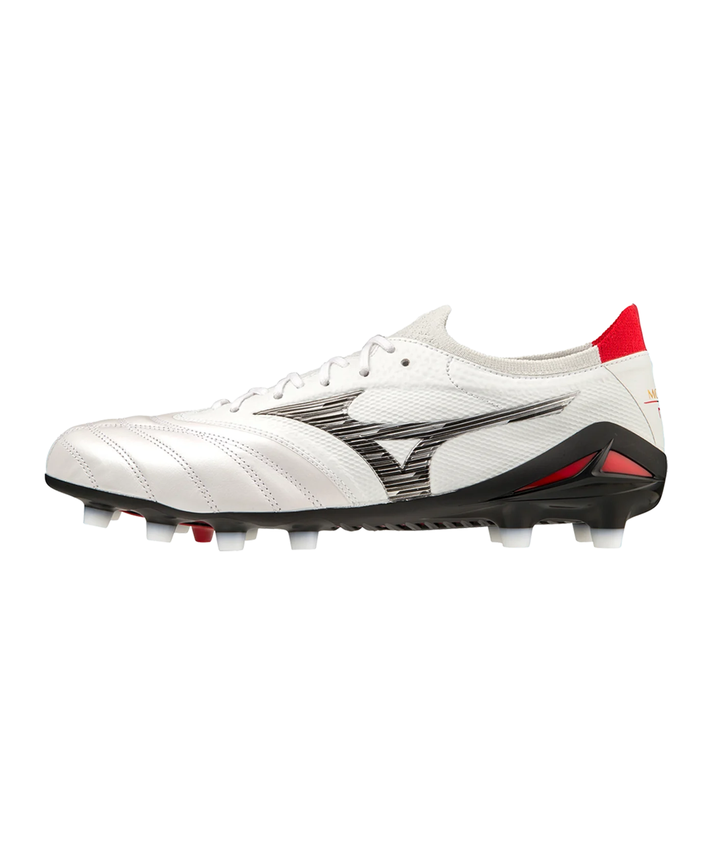 Mizuno Morelia Neo IV Made in Japan FG Special Edition Weiss Schwarz Rot F09