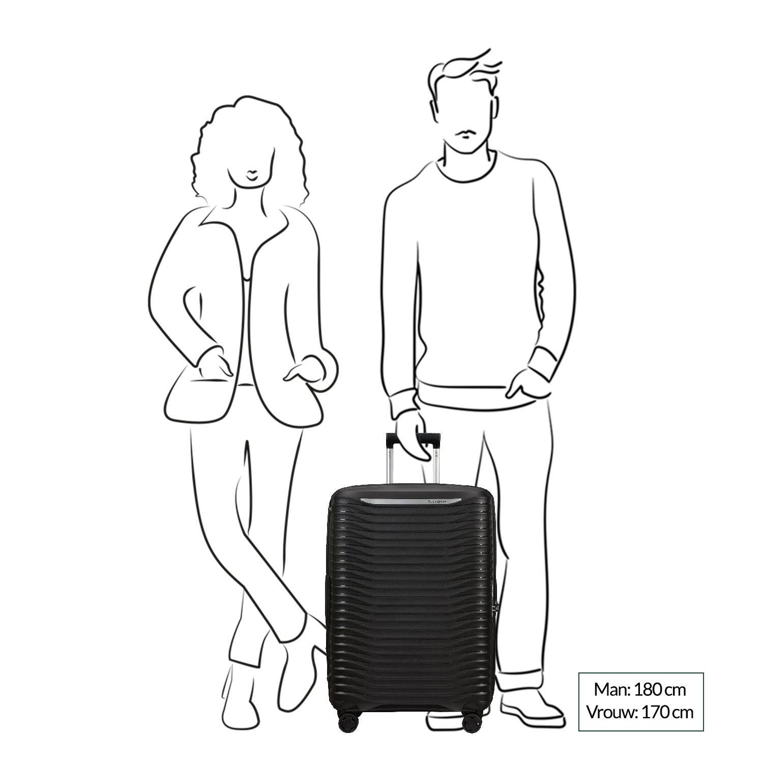 Samsonite Upscape Spinner 68 Expandable black