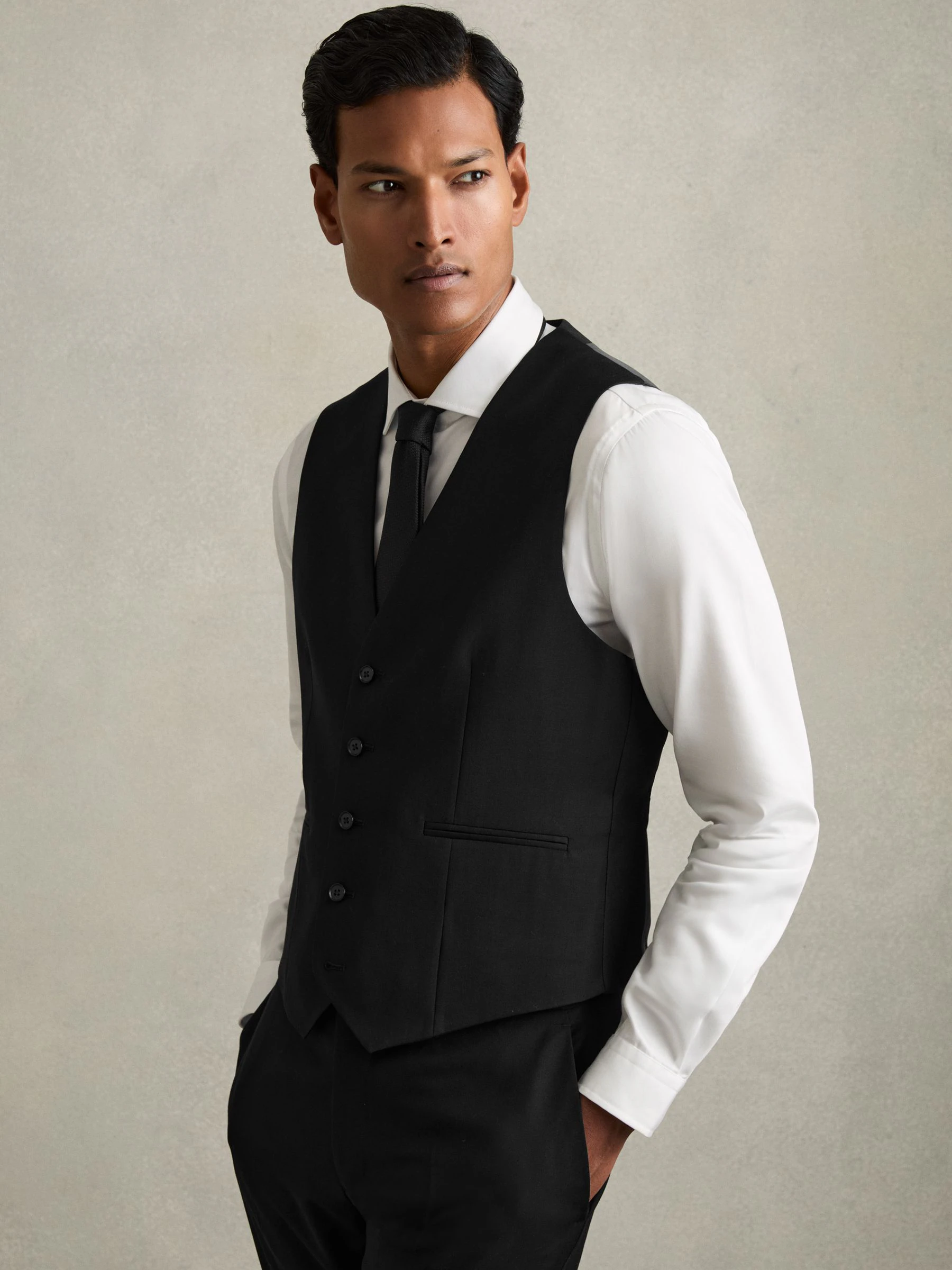 Reiss Aspire slim fit wollen gilet