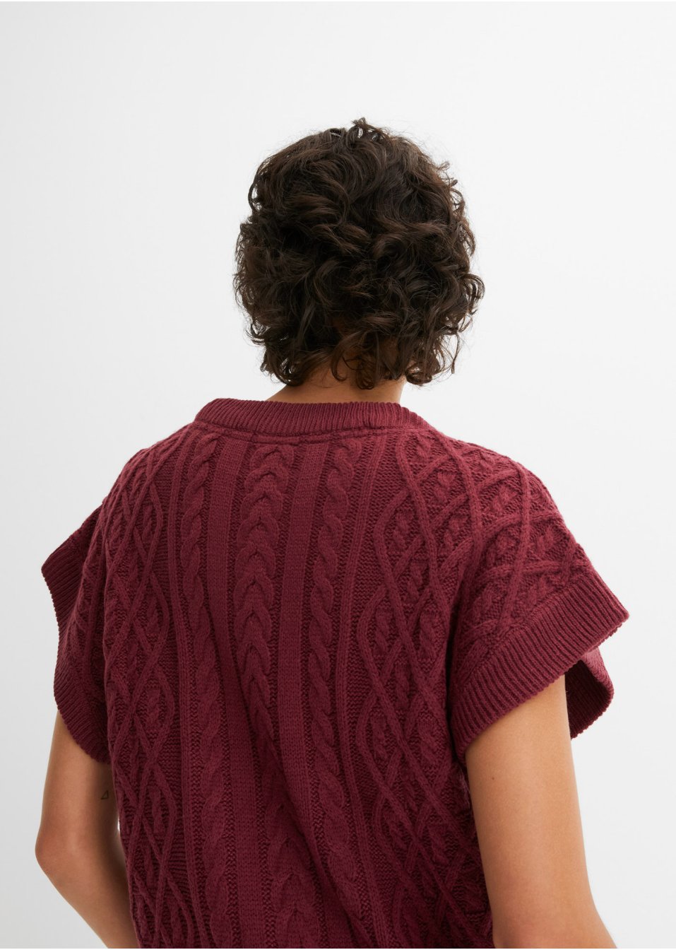 Pull boxy sans manches