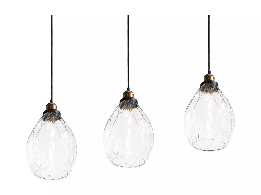 Lampe suspension COOSA Verre Transparent