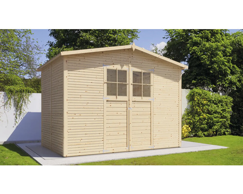 Bertilo Fineline Rhombus Profiel Tuinhuis 322 x 209 cm Naturel