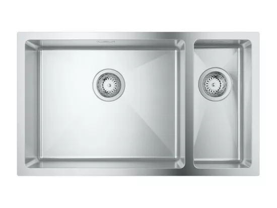 Evier à encastrer 1 bac et demi GROHE K700U acier inoxydable 76 x 45 cm
