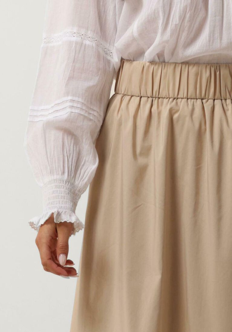 NEO NOIR zand neo noir midirok yara poplin skirt