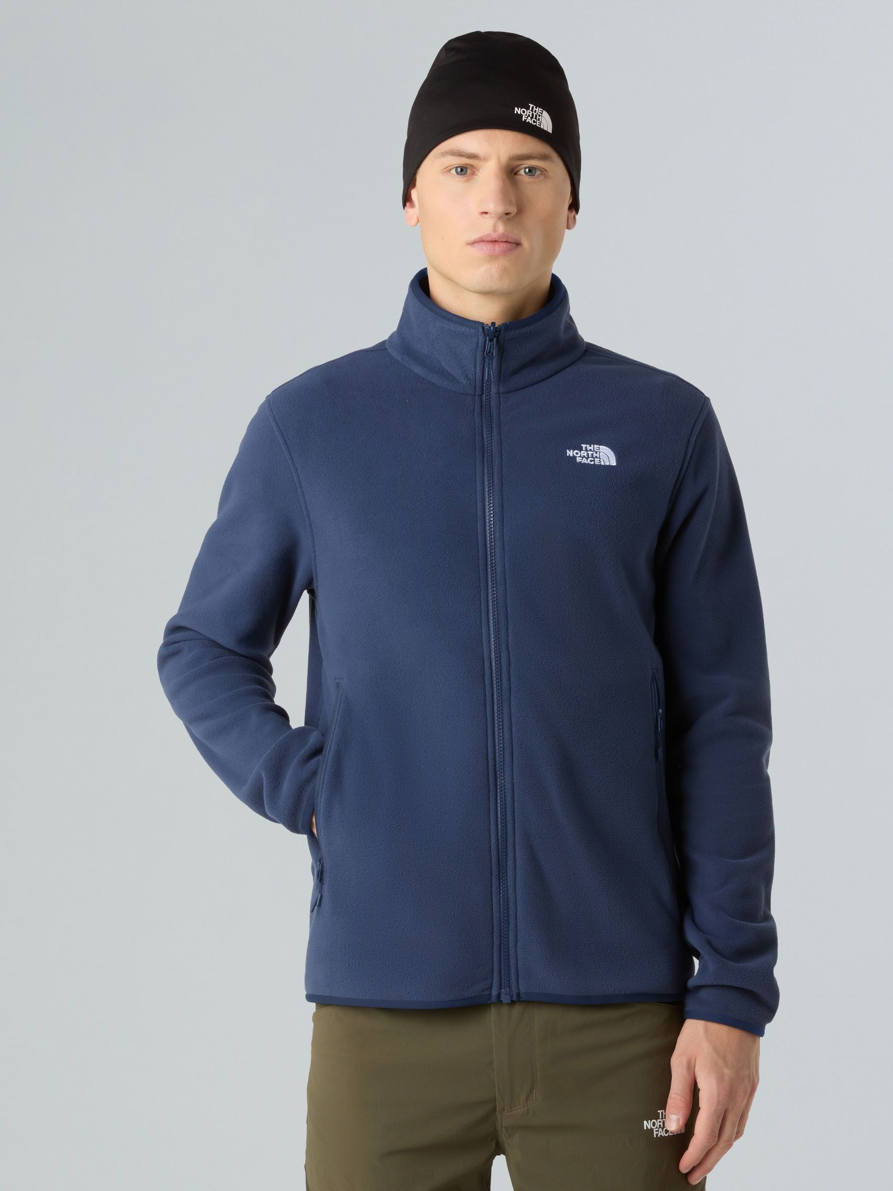 Blauw - The North Face® Glacier fleece met doorlopende rits